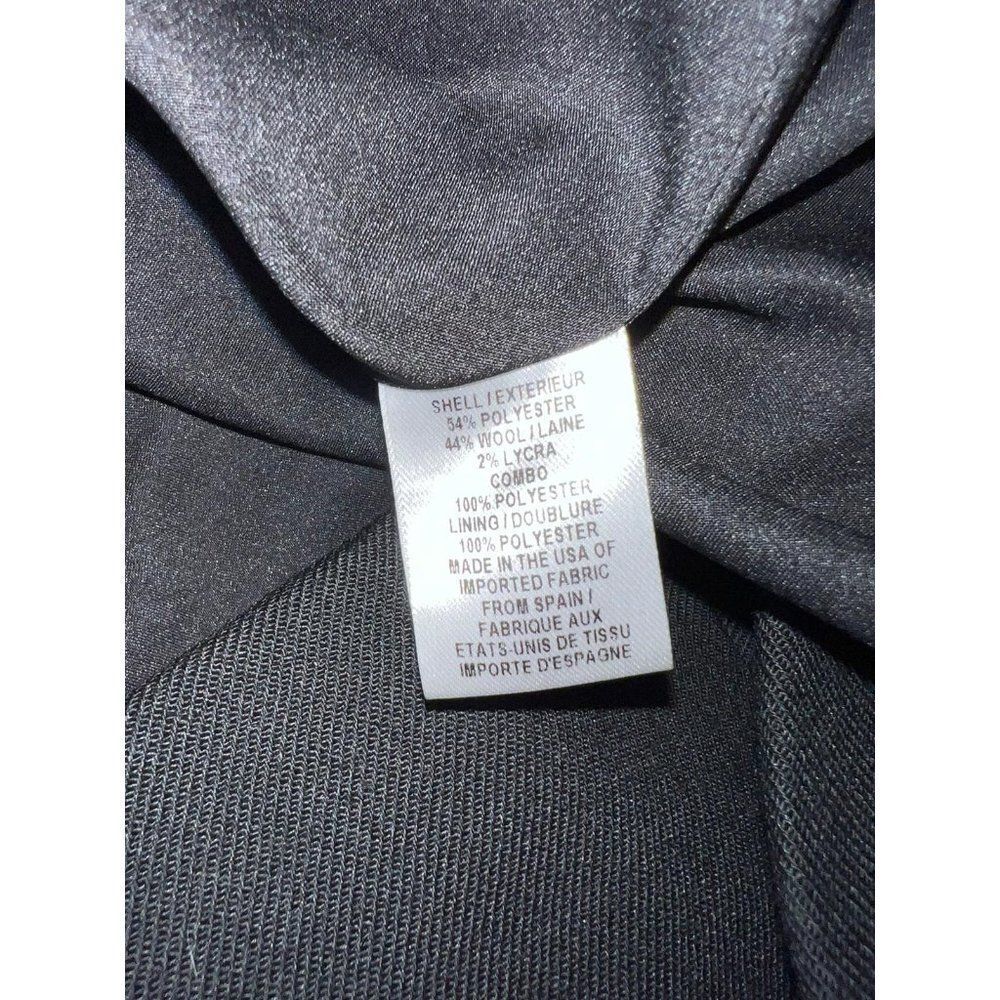 MILLY OF NEW YORK Black Wool Blazer Jacket Size 10 - Picture 7 of 8